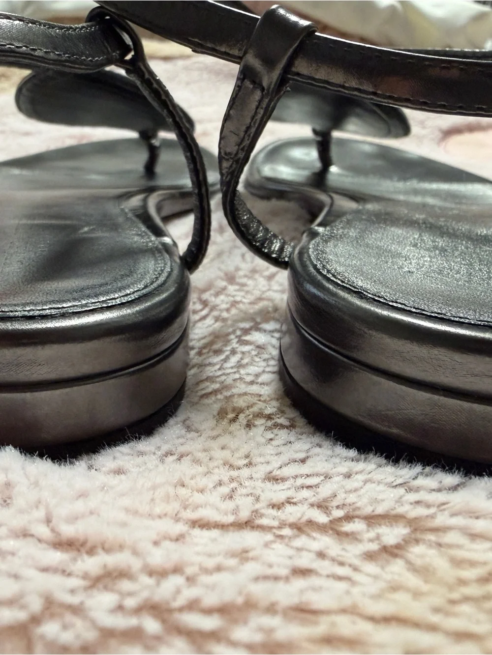 Bottega Veneta Black Woven Leather T-Strap Sandals